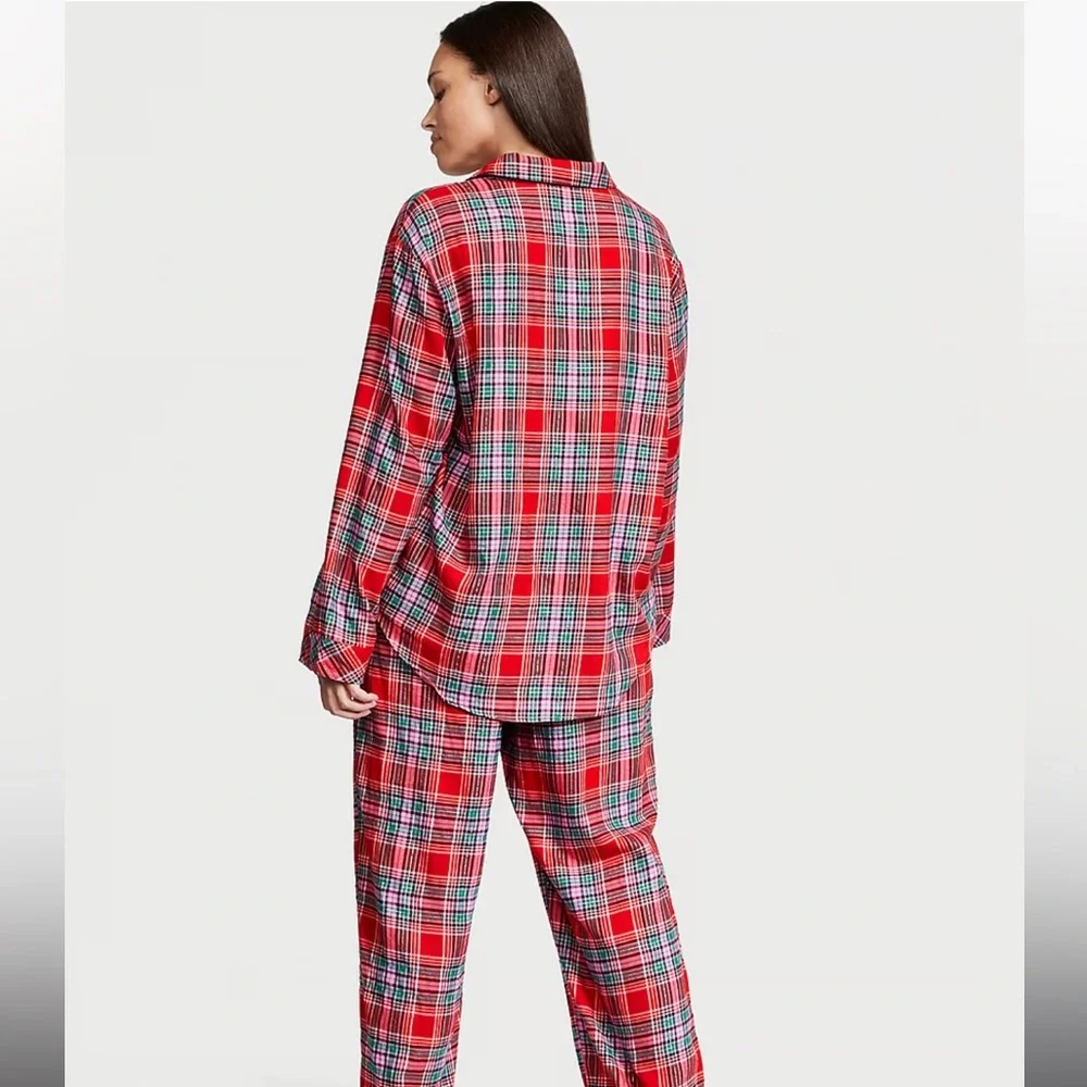 Victoria Secret Flannel Long Pajama Set - Picture 2 of 6